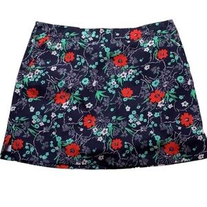 Lady Hagen navy athletic skort with floral print Size 10